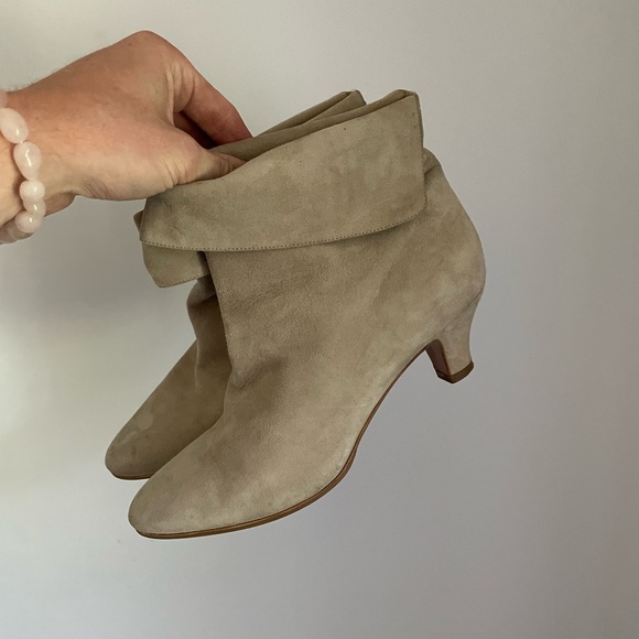 Ralph Lauren Purple Label Fold Over Heeled Boots Womens Size 7.5 - Picture 6 of 7